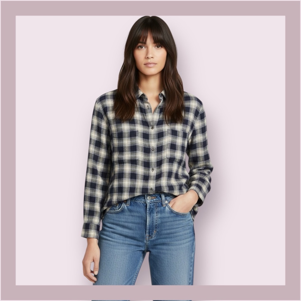 Madewell Oversize Flannel Plaid Shirt